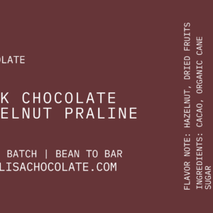 DARK CHOCOLATE HAZELNUT PRALINE